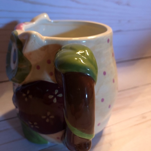 Pier 1 Olli the Owl Handpainted Mug - Picture 4 of 4